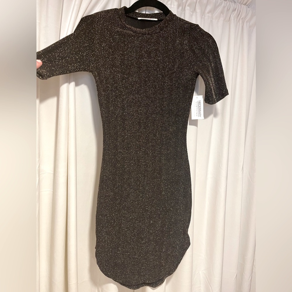 NWOT! Black and gold bodycon dress from Necessary Clothing in NYC